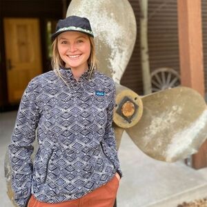Kavu Cavanaugh Fleece Jacket - Black/White